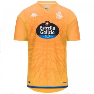 Deportivo La Coruña Mens Orange Goalkeeper Soccer Jersey 2023