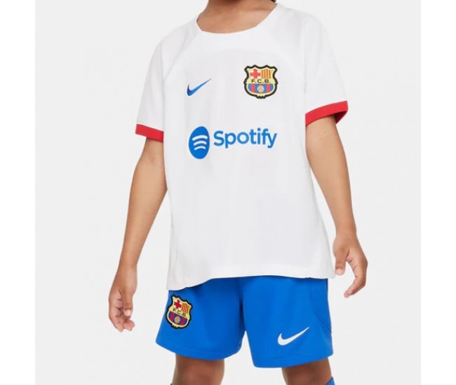 FC Barcelona Kids Away Soccer Kit 2023