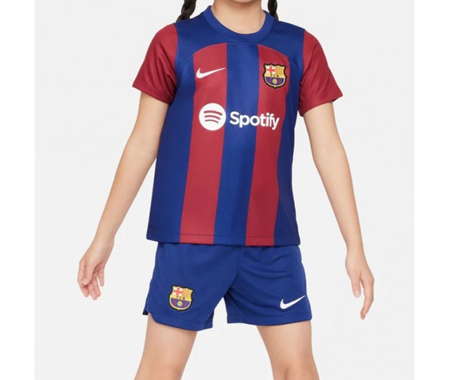 FC Barcelona Kids Home Soccer Kit 2023