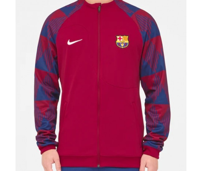 FC Barcelona Red Pre Match Soccer Jacket 2023