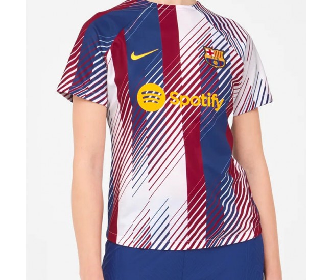 FC Barcelona Womens Pre Match Home Soccer Jersey 2023