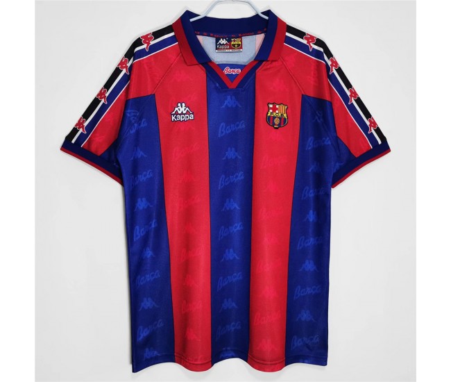 FC Barcelona Men Home Retro Soccer Jersey 1995