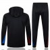 FC Barcelona Black Hooded Technical Soccer Tracksuit 2024