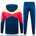 FC Barcelona Navy Hooded Presentation Soccer Tracksuit 2024