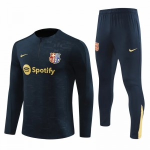 FC Barcelona Navy Training Technical Soccer Tracksuit 2024