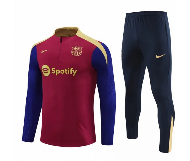 FC Barcelona Red Training Technical Soccer Tracksuit 2024