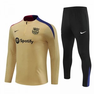 FC Barcelona Gold Training Technical Soccer Tracksuit 2024