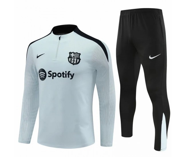 FC Barcelona White Training Technical Soccer Tracksuit 2024