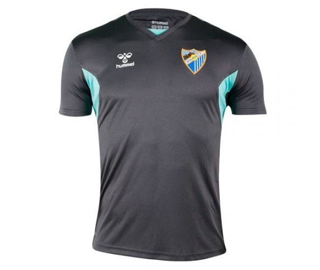 Málaga CF Mens Grey Training Soccer Jersey 2023