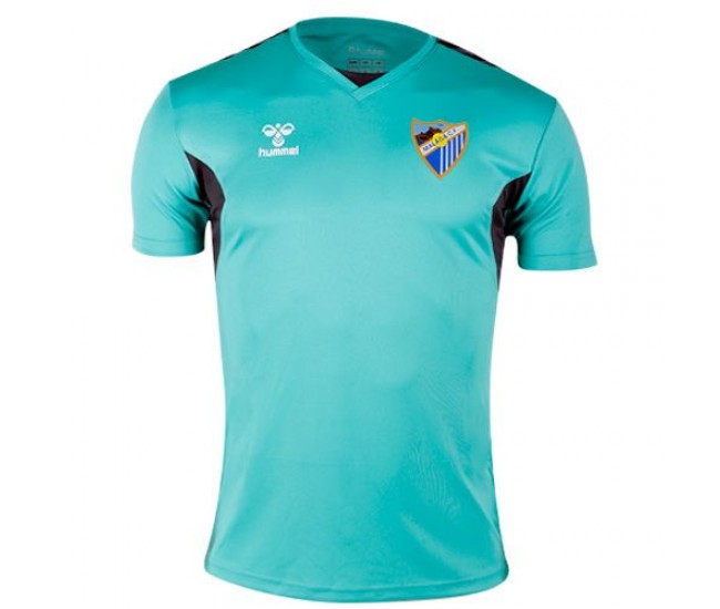 Málaga CF Mens Turquoise Training Soccer Jersey 2023