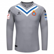 RCD Espanyol Mens Grey Long Sleeve Goalkeeper Soccer Jersey 2023