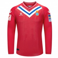 RCD Espanyol Mens Red Long Sleeve Goalkeeper Soccer Jersey 2023