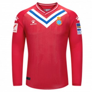 RCD Espanyol Mens Red Long Sleeve Goalkeeper Soccer Jersey 2023