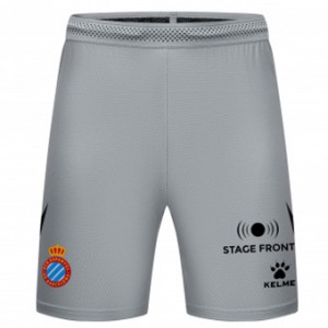 RCD Espanyol Mens Gray Goalkeeper Soccer Shorts 2023