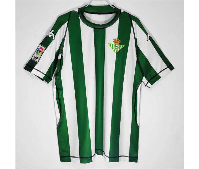 Real Betis Men Home Retro Soccer Jersey 2003