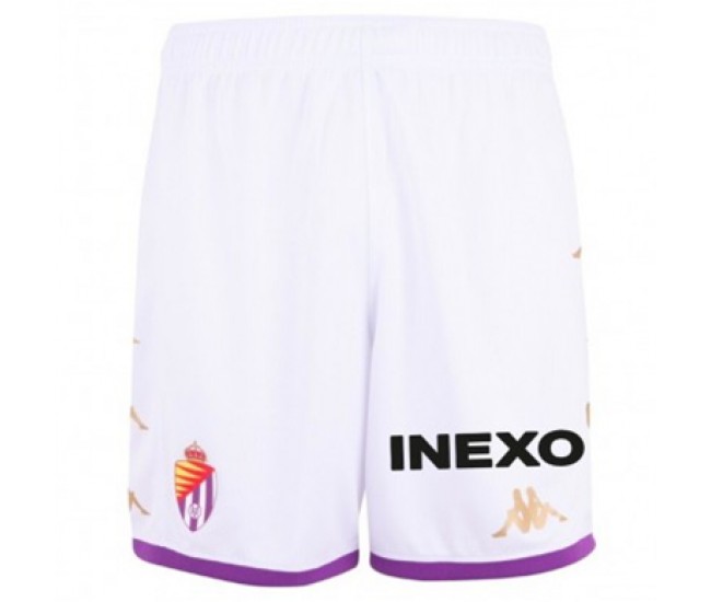 Real Valladolid Mens Home Soccer Shorts 2023