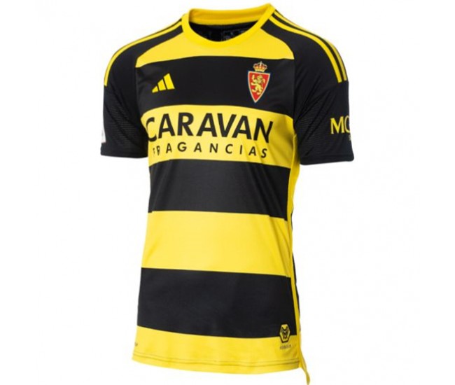 Real Zaragoza Mens Away Soccer Jersey 2023