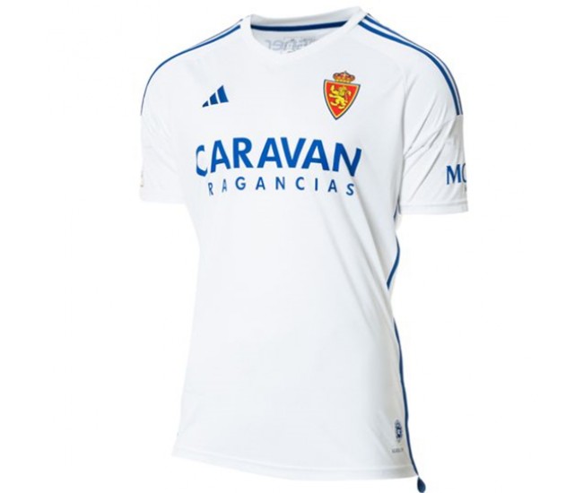 Real Zaragoza Womens Home Soccer Jersey 2023