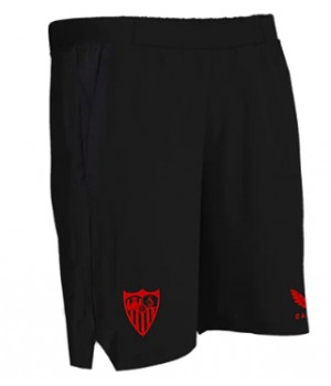 Sevilla Mens Black Soccer Shorts 2023