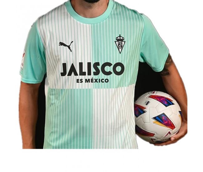 Sporting de Gijón Mens Away Soccer Jersey 2023