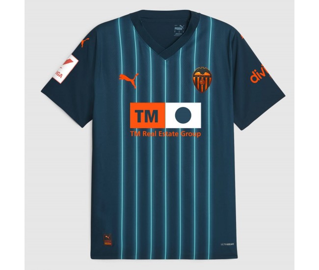 Valencia CF Mens Away Soccer Jersey 2023