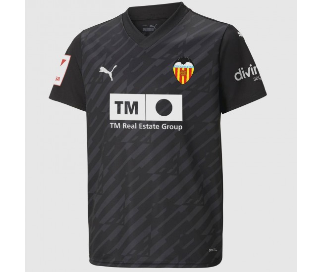 Valencia CF Mens Black Goalkeeper Soccer Jersey 2023