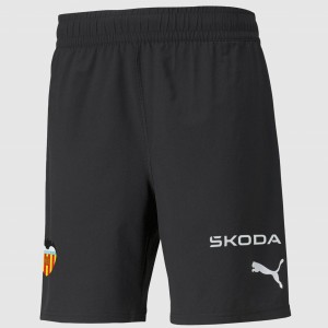 Valencia CF Mens Black Goalkeeper Soccer Shorts 2023