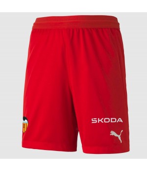 Valencia CF Mens Red Goalkeeper Soccer Shorts 2023