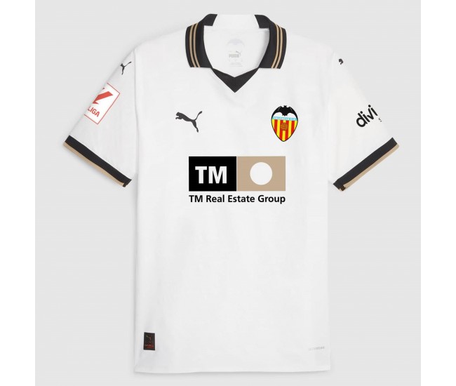 Valencia CF Mens Home Soccer Jersey 2023