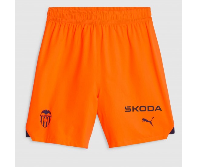 Valencia CF Mens Third Home Soccer Shorts 2023