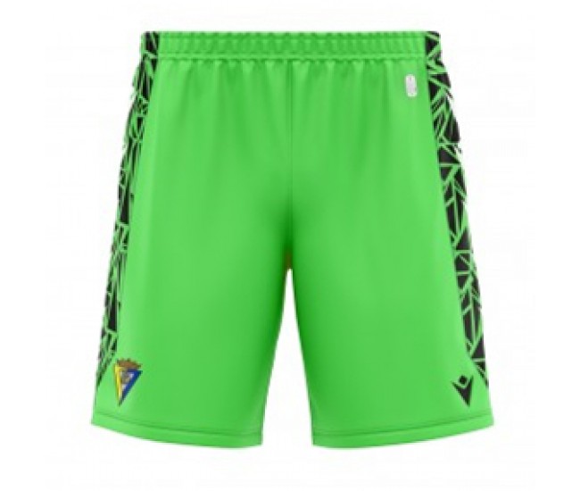 Cádiz CF Mens Green Goalkeeper Soccer Shorts 2023