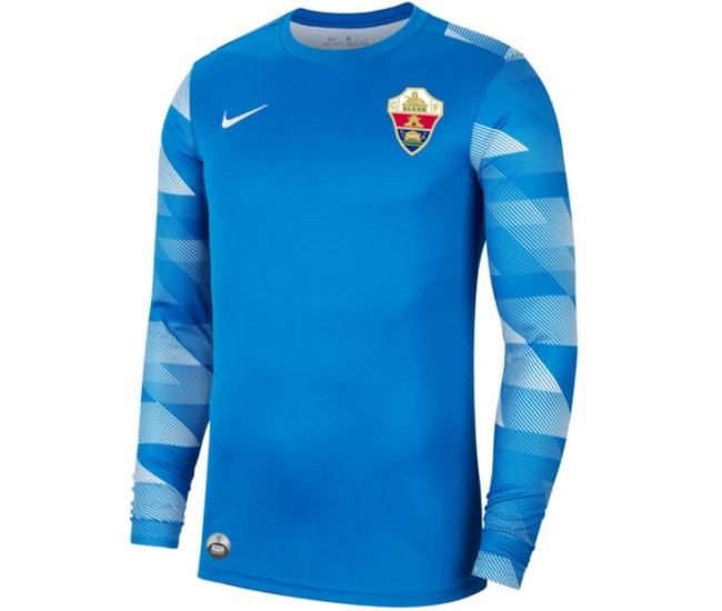 ELCHE Mens Blue Long Sleeve Goalkeeper Soccer Jersey 2023