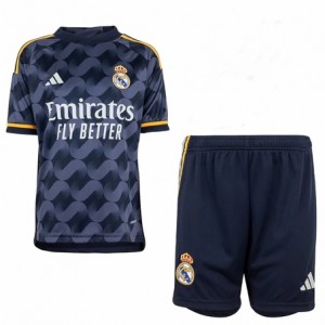 Real Madrid Kids Away Soccer Kit 2023