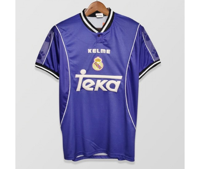 Real Madrid Men Away Retro Soccer Jersey 1997