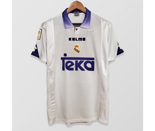 Real Madrid Men Home Retro Soccer Jersey 1997