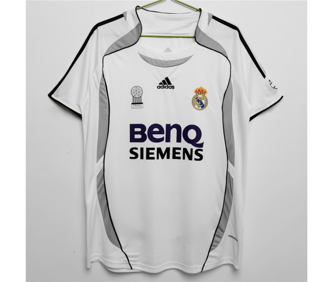 Real Madrid Men Home Retro Soccer Jersey 2006