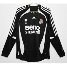 Real Madrid Men Long Sleeve Third Retro Soccer Jersey 2006