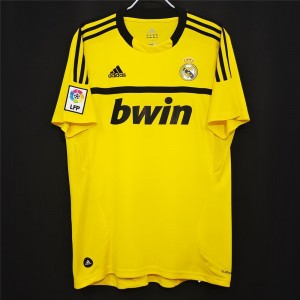 Real Madrid Men Goalkeeper Retro Soccer Jersey Yellow 2011