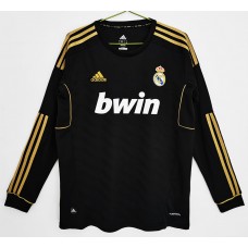 Real Madrid Men Long Sleeve Away Retro Soccer Jersey 2011