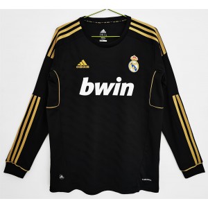 Real Madrid Men Long Sleeve Away Retro Soccer Jersey 2011