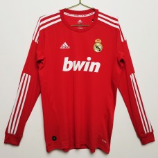 Real Madrid Men Long Sleeve Third Retro Soccer Jersey 2011