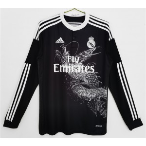 Real Madrid Men Long Sleeve Third Retro Soccer Jersey 2014