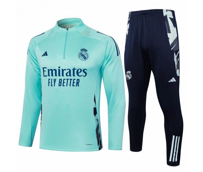 Real Madrid Green Training Technical Soccer Tracksuit 2024