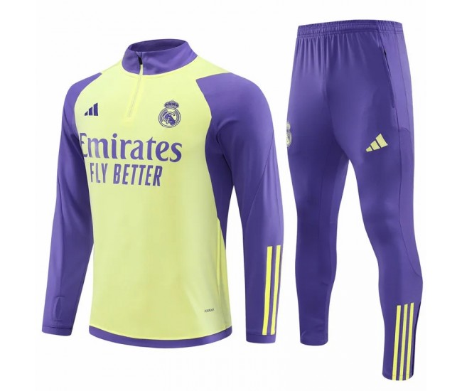 Real Madrid Purple Training Technical Football Tracksuit 2023