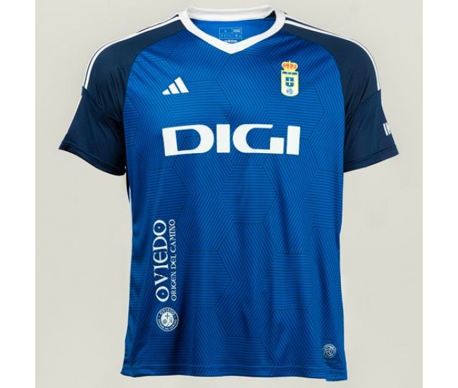 Real Oviedo Mens Home Soccer Jersey 2023