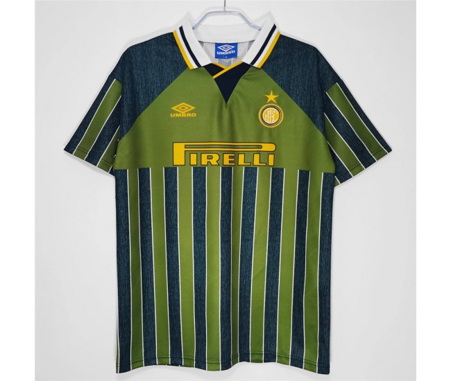 Inter Milan Men Away Retro Soccer Jersey 1995