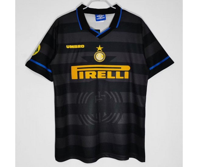 Inter Milan Men Third Retro Soccer Jersey 1997