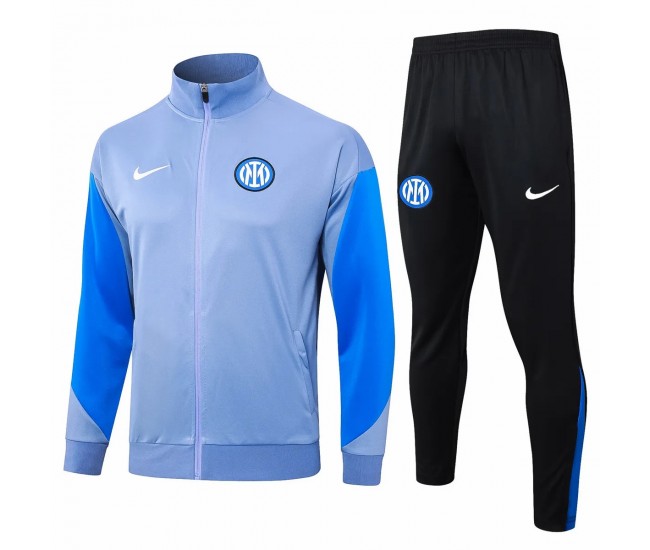 Inter Milan Blue Training Presentation Soccer Tracksuit 2024