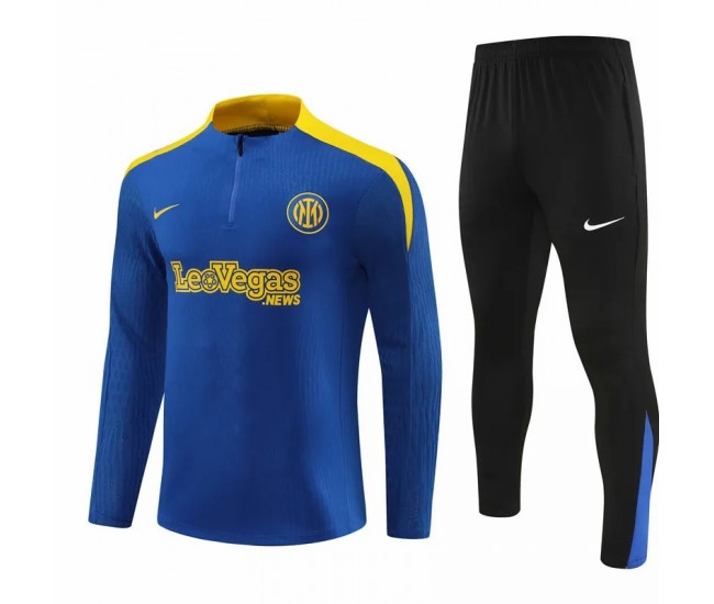 Inter Milan Blue Training Technical Soccer Tracksuit 2024