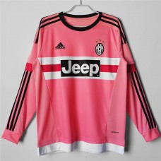 Juventus Men Long Sleeve Away Retro Soccer Jersey 2015